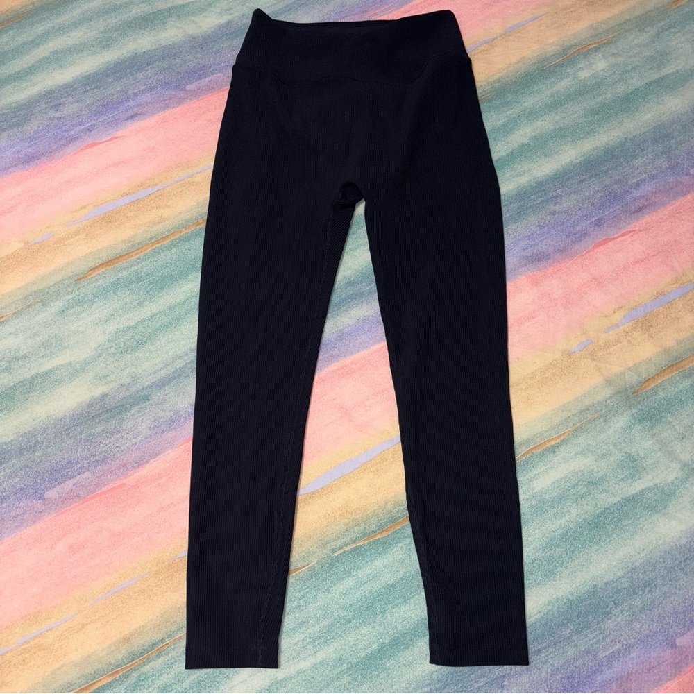 Beyond Yoga Black Ribbed Leggings - Picture 2 of 7